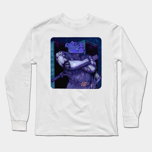 Cyberpunk Swine Long Sleeve T-Shirt by Takeshi Kolotov